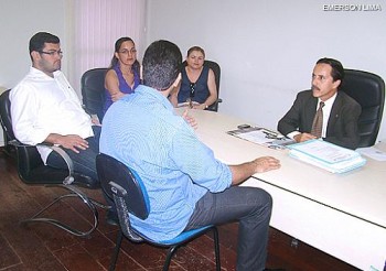 Mário Jorge Marinho e diretores da União dos Vereadores de Alagoas (Uveal)