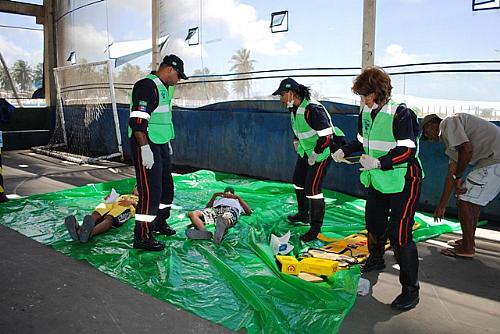 Simulado mobiliza moradores contra acidentes