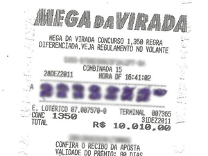 Grupo apostou R$ 10 mil em bilhete único na Mega da Virada