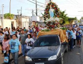 Procissão marca homenagem a Nossa Senhora da Imaculada Conceição