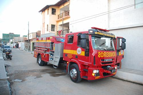 O Corpo de Bombeiros esteve no local do incêndio