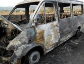 Van incendeia após passar por queimada na AL-210