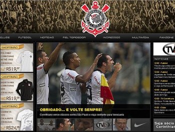 Corinthians ironiza com rivial e escreve 'Obrigado... e volte sempre!'