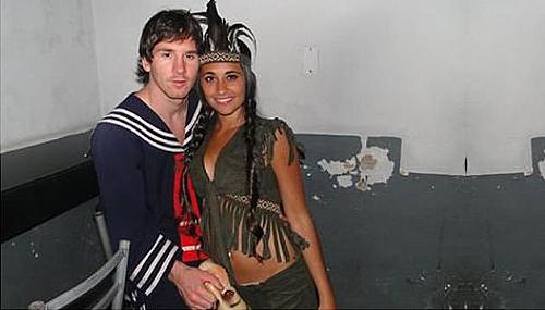 Messi e a sua namorada