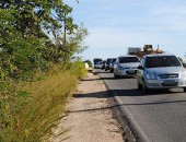 Mesmo com duplicação motoristas enfrentam congestionamento da AL 101 Sul