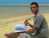 Indiana Jhones, de 19 anos, filho de pescador, mora no povoado de Poxim, na região de Coruripe (AL); ele foi campeão da Olimpíada Brasileira de Matemática das Escolas Públicas e vai receber a medalha de ouro em uma cerimônia no Rio de Janeiro