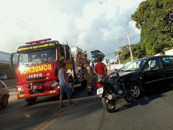 Corpo de Bombeiros esteve no local