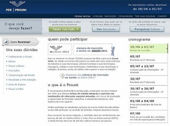 Inscrições no site do Prouni foram abertas nesta quinta-feira (28)