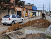 O buraco tem tirado o sossego dos moradores da região