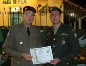 coronel Wellington Bittencourt, comandante do 3°BPM, foi um dos homenageados pelo reconhecimento as atribuições profissionais a Unidade do Exército Brasileiro.