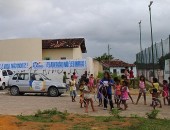 Também foram ralizadas atividades de esporte e lazer destinadas ao público infantil