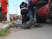 Assaltante morre atropelado por caminhão do Corpo de Bombeiros