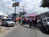 Alunos protestaram em frente ao Cepa