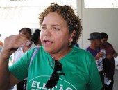 Célia Capistrano, integrante do Sinteal