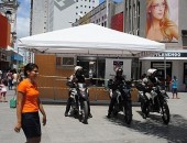 Segurança foi reforçada no Centro