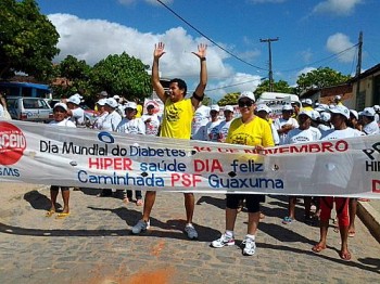 Caminhada marca Dia mundial de combate ao diabetes