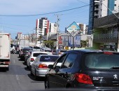 Diversas avenidas ficaram congestionadas por conta do protesto dos carroceiros