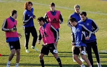 Chelsea treinando