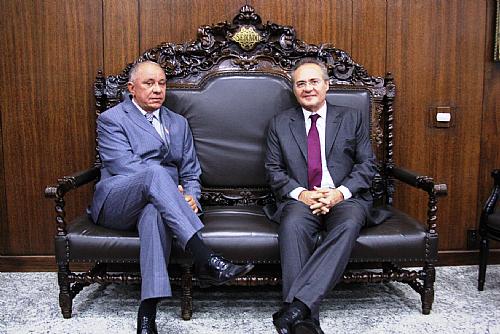 Gildo Rodrigues (Condri) foi recebido pelo presidente do Senado, Renan Calheiros