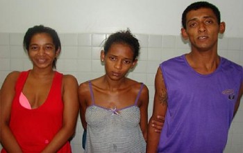 Larissa Felix dos Santos, 24, Jaqueline da Silva Freire, 21 e Carlos André da Silva Freire, 27