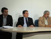 Delegados Antonio Edson, Paulo Cerqueira e Cícero Lima concedem coletiva