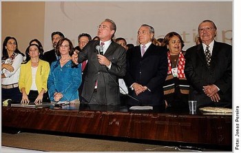 Mulheres do PMDB alagoano foram recebidas pelo presidente do Senado