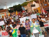 Vários temas entraram na pauta dos manifestantes