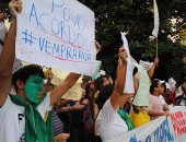 Vários temas entraram na pauta dos manifestantes