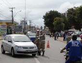 Trânsito completamente interditado no entorno da JUca Sampaio