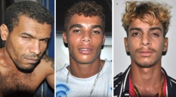 Foram detidos três homens e um adolescente, acusados de pertencer à quadrilha, na Grota do Estrondo.