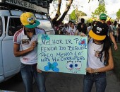 Vários temas entraram na pauta dos manifestantes