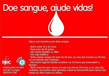 Ufal promove campanha de doação de sangue