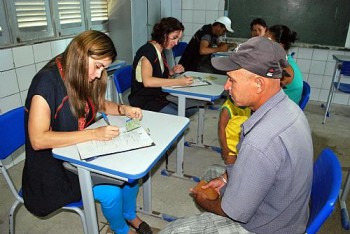 Técnicos realizaram cadastro das famílias desabrigadas