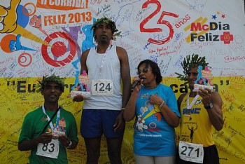 Vencedores da Corrida Feliz recebem premiação