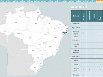 Mapa de médicos que estão atuando no Brasil