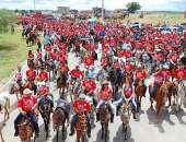 Milhares de cavaleiros e amazonas participaram da cavalgada