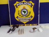 PRF apreende dorgas e armas em rodovia