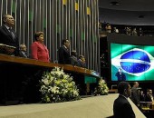 Presidenta Dilma Rousseff participou da cerimônia na Câmara dos Deputados