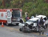 Grave acidente deixa três pessoas feridas na rodovia BR-101, em Novo Lino