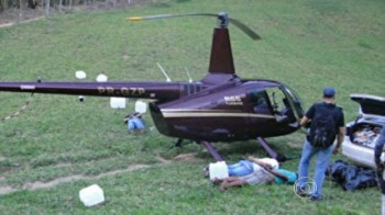 Helicóptero com cocaína no ES é da família do senador Zezé Perrella