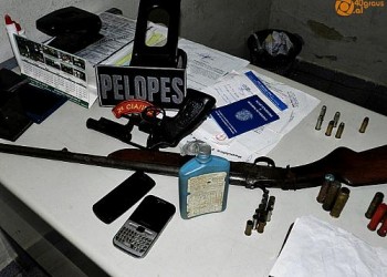 Armas de Munições apreendidas pelo Pelopes