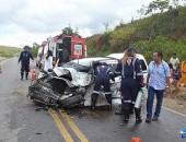 Grave acidente deixa três pessoas feridas na rodovia BR-101, em Novo Lino