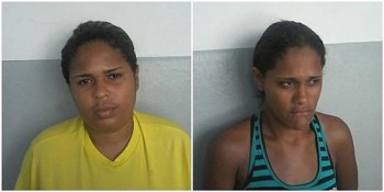 Edimari Ramos, 20 anos e Erica de Souza, 23 anos, foram presas em flagrante maconha e crack