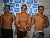 Wenderson José da Silva (19), Luan Martins da Silva (21) e Leandro Martins de Farias Lima (23) foram presos acusados de vários homicídios em Satuba e região