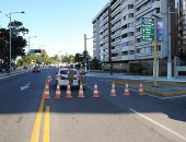 Quatro trechos na orla da Ponta Verde são interditados pela SMTT