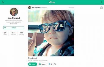 Aplicativo de vídeos curtos Vine ganhou uma versão para web