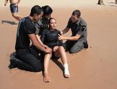 Curso de salvamento aquático foi ministrado em Guaxuma