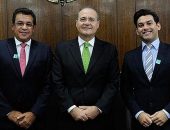 Renan também recebeu ex-prefeito e atual prefeito da Laje, Neno e Rodrigo Valença