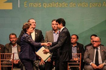 Rui abriu cerimônia com a presença da presidente Dilma Roussef