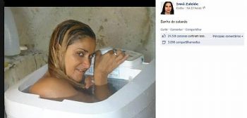 A foto foi postada no facebook da professora